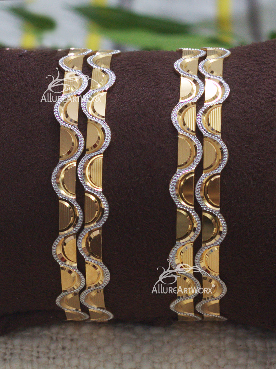 Trendy Bangles(Two-tone)